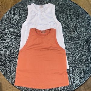 A set of workout shirts